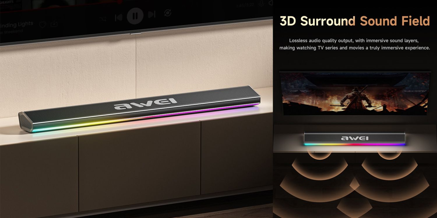 Awei KA50 Wireless Soundbar Speaker